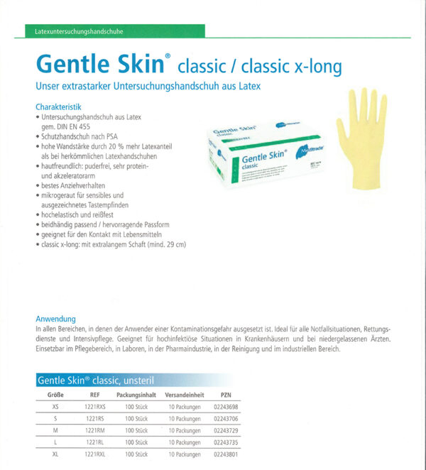 1221R Gentle Skin classic unsteril